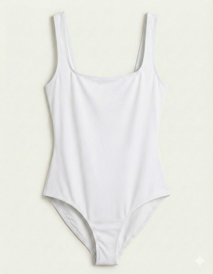 High-Cut Body Suit with Removable Pads